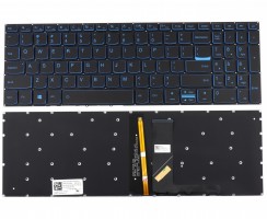 Tastatura Lenovo NSK-BWBBN Neagra cu margini albastre iluminata backlit. Keyboard Lenovo NSK-BWBBN Neagra cu margini albastre. Tastaturi laptop Lenovo NSK-BWBBN Neagra cu margini albastre. Tastatura notebook Lenovo NSK-BWBBN Neagra cu margini albastre