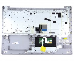 Tastatura Lenovo IdeaPad 520-15IKB Type 80YL Gri cu Palmrest Argintiu cu TouchPad iluminata backlit