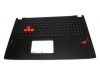 Tastatura Asus  GL702VSK neagra cu Palmrest negru iluminata backlit. Keyboard Asus  GL702VSK neagra cu Palmrest negru. Tastaturi laptop Asus  GL702VSK neagra cu Palmrest negru. Tastatura notebook Asus  GL702VSK neagra cu Palmrest negru