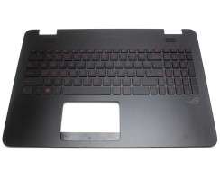 Tastatura Asus Rog G551JW neagra cu Palmrest negru. Keyboard Asus Rog G551JW neagra cu Palmrest negru. Tastaturi laptop Asus Rog G551JW neagra cu Palmrest negru. Tastatura notebook Asus Rog G551JW neagra cu Palmrest negru