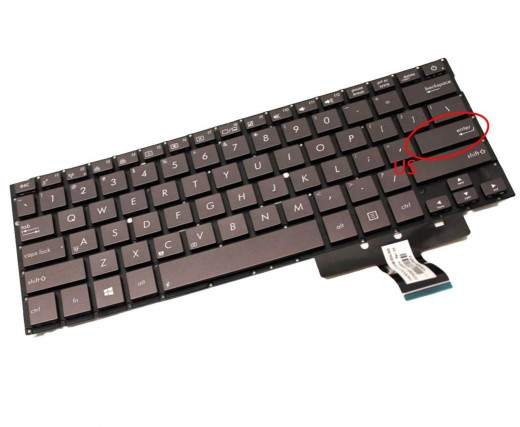 Tastatura Asus ZenBook UX31LA maro iluminata. Keyboard Asus ZenBook UX31LA. Tastaturi laptop Asus ZenBook UX31LA. Tastatura notebook Asus ZenBook UX31LA