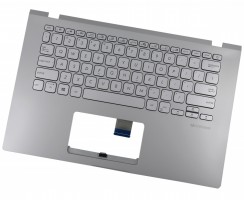 Tastatura Asus X409F Argintie  cu Palmrest Argintiu iluminata backlit. Keyboard Asus X409F Argintie  cu Palmrest Argintiu. Tastaturi laptop Asus X409F Argintie  cu Palmrest Argintiu. Tastatura notebook Asus X409F Argintie  cu Palmrest Argintiu