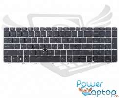 Tastatura HP  836623 001 Argintie. Keyboard HP  836623 001 Argintie. Tastaturi laptop HP  836623 001 Argintie. Tastatura notebook HP  836623 001 Argintie