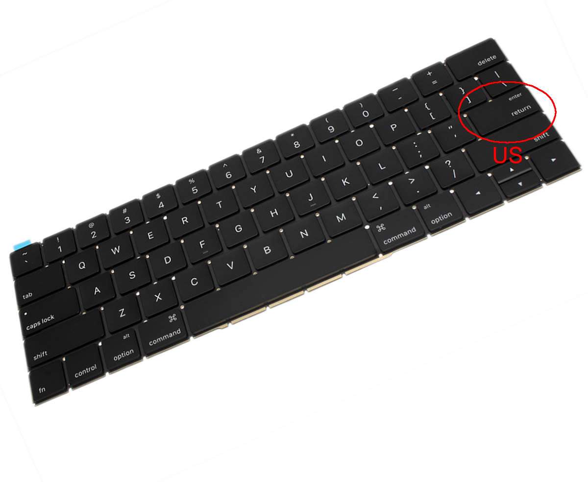Tastatura Apple MacBook Pro Retina 13 A1706 Late 2016 iluminata layout US fara rama enter mic