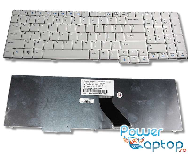 Tastatura Acer Extensa 5635z alba