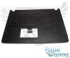 Tastatura Asus FX502VE neagra cu Palmrest negru iluminata backlit. Keyboard Asus FX502VE neagra cu Palmrest negru. Tastaturi laptop Asus FX502VE neagra cu Palmrest negru. Tastatura notebook Asus FX502VE neagra cu Palmrest negru