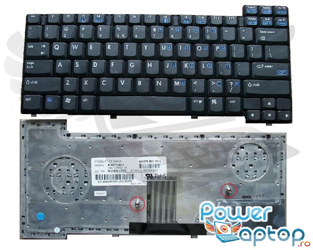 Tastatura HP Compaq NC8230 imagine powerlaptop.ro 2021