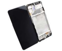 Display Samsung A22 4G A225 Display Service Pack cu Rama Neagra