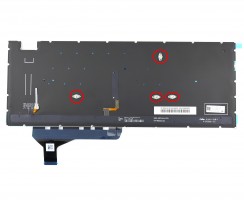 Tastatura Neagra Asus NSK-UA75BN-US iluminata varianta cu 4 suruburi layout US fara rama enter mic