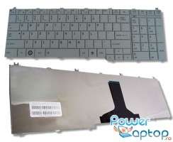Tastatura Toshiba Satellite L650 argintie. Keyboard Toshiba Satellite L650 argintie. Tastaturi laptop Toshiba Satellite L650 argintie. Tastatura notebook Toshiba Satellite L650 argintie