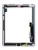 Digitizer Touchscreen Apple iPad 4 A1460 cu buton home si adeziv Negru. Geam Sticla Tableta Apple iPad 4 A1460 cu buton home si adeziv Negru