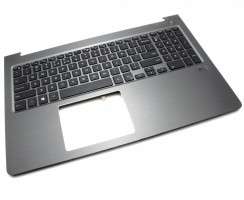 Tastatura Dell AM1Q0000100 Neagra cu Palmrest Gri si Orificiu Amprenta iluminata backlit. Keyboard Dell AM1Q0000100 Neagra cu Palmrest Gri si Orificiu Amprenta. Tastaturi laptop Dell AM1Q0000100 Neagra cu Palmrest Gri si Orificiu Amprenta. Tastatura notebook Dell AM1Q0000100 Neagra cu Palmrest Gri si Orificiu Amprenta