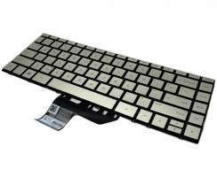 Tastatura HP Spectre x360 13AC Series Aurie iluminata backlit. Keyboard HP Spectre x360 13AC Series Aurie. Tastaturi laptop HP Spectre x360 13AC Series Aurie. Tastatura notebook HP Spectre x360 13AC Series Aurie