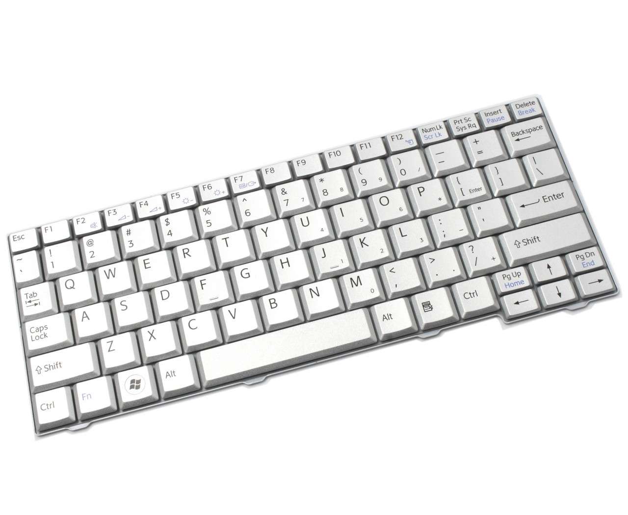 Tastatura Sony Vaio VPCM121ADW argintie powerlaptop.ro