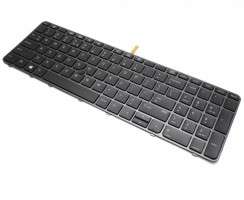 Tastatura HP 836623-001 Nragra cu rama neagra iluminata backlit. Keyboard HP 836623-001 Nragra cu rama neagra. Tastaturi laptop HP 836623-001 Nragra cu rama neagra. Tastatura notebook HP 836623-001 Nragra cu rama neagra