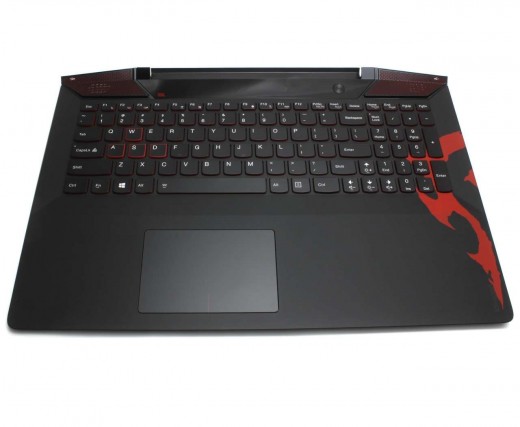 Tastatura Lenovo IdeaPad Y700-15ISK neagra cu Palmrest negru iluminata backlit. Keyboard Lenovo IdeaPad Y700-15ISK neagra cu Palmrest negru. Tastaturi laptop Lenovo IdeaPad Y700-15ISK neagra cu Palmrest negru. Tastatura notebook Lenovo IdeaPad Y700-15ISK neagra cu Palmrest negru