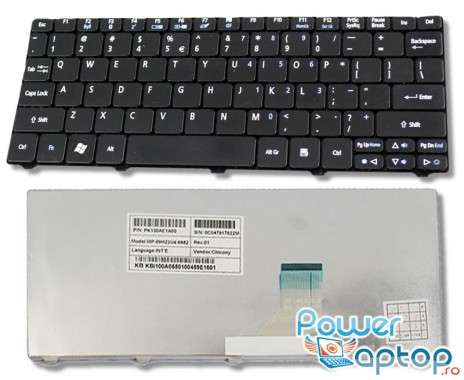 Tastatura Acer Aspire One D255E AOD255E neagra. Keyboard Acer Aspire One D255E AOD255E neagra. Tastaturi laptop Acer Aspire One D255E AOD255E neagra. Tastatura notebook Acer Aspire One D255E AOD255E neagra