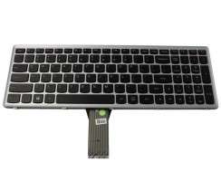 Tastatura Lenovo  25214766 rama gri iluminata backlit. Keyboard Lenovo  25214766 rama gri. Tastaturi laptop Lenovo  25214766 rama gri. Tastatura notebook Lenovo  25214766 rama gri