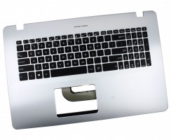 Tastatura Asus X705UV Neagra cu Palmrest Argintiu iluminata backlit