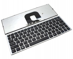 Tastatura Sony Vaio VPCYB13KX neagra cu rama argintie. Keyboard Sony Vaio VPCYB13KX neagra cu rama argintie. Tastaturi laptop Sony Vaio VPCYB13KX neagra cu rama argintie. Tastatura notebook Sony Vaio VPCYB13KX neagra cu rama argintie