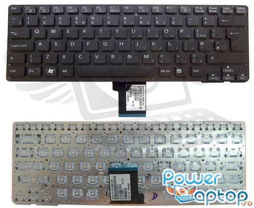 Tastatura Sony Vaio VPCCA4S1E G neagra. Keyboard Sony Vaio VPCCA4S1E G. Tastaturi laptop Sony Vaio VPCCA4S1E G. Tastatura notebook Sony Vaio VPCCA4S1E G