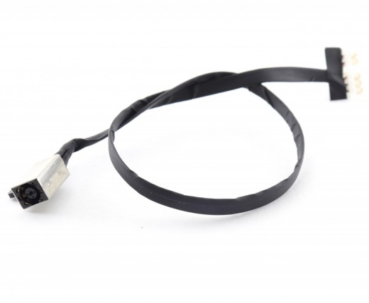 Mufa alimentare Dell 0W3R2Y cu fir si conector cu 6 gauri si 5 pini pini. DC Jack Dell 0W3R2Y cu fir