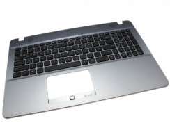 Tastatura Asus X541UJ Neagra cu Palmrest Argintiu. Keyboard Asus X541UJ Neagra cu Palmrest Argintiu. Tastaturi laptop Asus X541UJ Neagra cu Palmrest Argintiu. Tastatura notebook Asus X541UJ Neagra cu Palmrest Argintiu