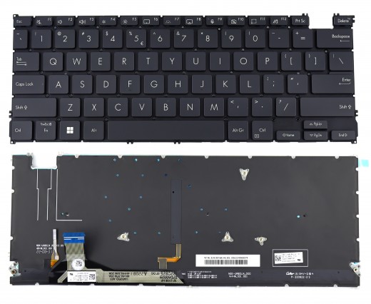 Tastatura Asus ZenBook 14 UX3402Z Neagra iluminata. Keyboard Asus ZenBook 14 UX3402Z. Tastaturi laptop Asus ZenBook 14 UX3402Z. Tastatura notebook Asus ZenBook 14 UX3402Z