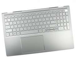 Tastatura Dell 0836RX Argintie cu Palmrest Argintiu si TrackPad iluminata backlit. Keyboard Dell 0836RX Argintie cu Palmrest Argintiu si TrackPad. Tastaturi laptop Dell 0836RX Argintie cu Palmrest Argintiu si TrackPad. Tastatura notebook Dell 0836RX Argintie cu Palmrest Argintiu si TrackPad