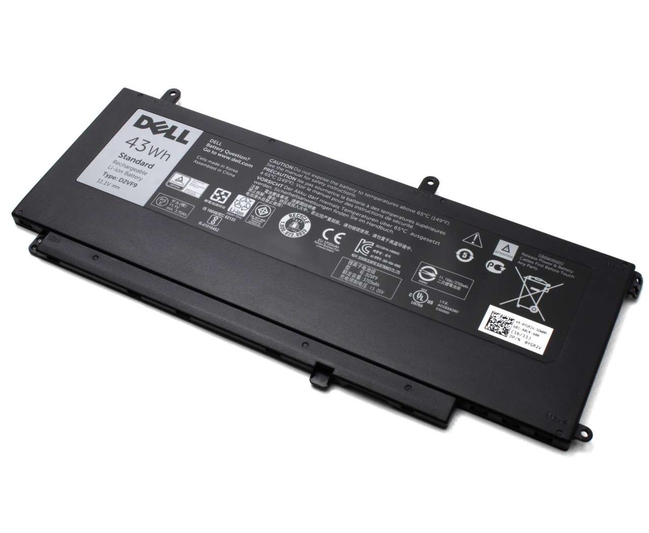 Baterie Dell D2VF9 Originala 43Wh imagine powerlaptop.ro 2021
