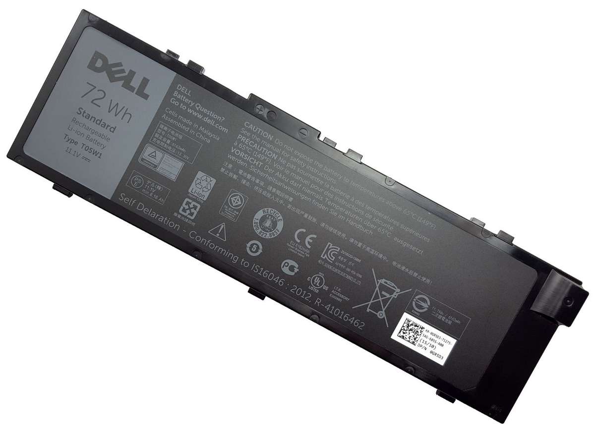 Baterie Dell T05W1 Originala 72Wh 72Wh imagine Black Friday 2021