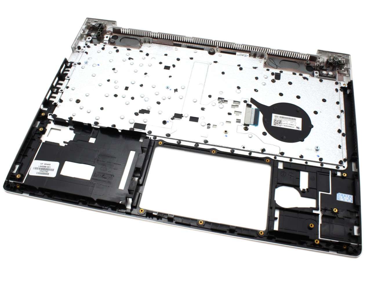 Tastatura HP ProBook 445 G7 Neagra cu Palmrest Argintiu (Argintiu) (Argintiu)