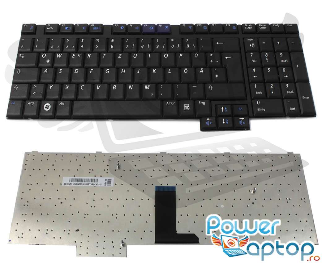 Tastatura Samsung R710 imagine 2021 powerlaptop.ro
