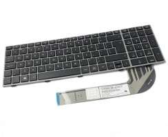 Tastatura HP ProBook 4545S rama gri. Keyboard HP ProBook 4545S rama gri. Tastaturi laptop HP ProBook 4545S rama gri. Tastatura notebook HP ProBook 4545S rama gri