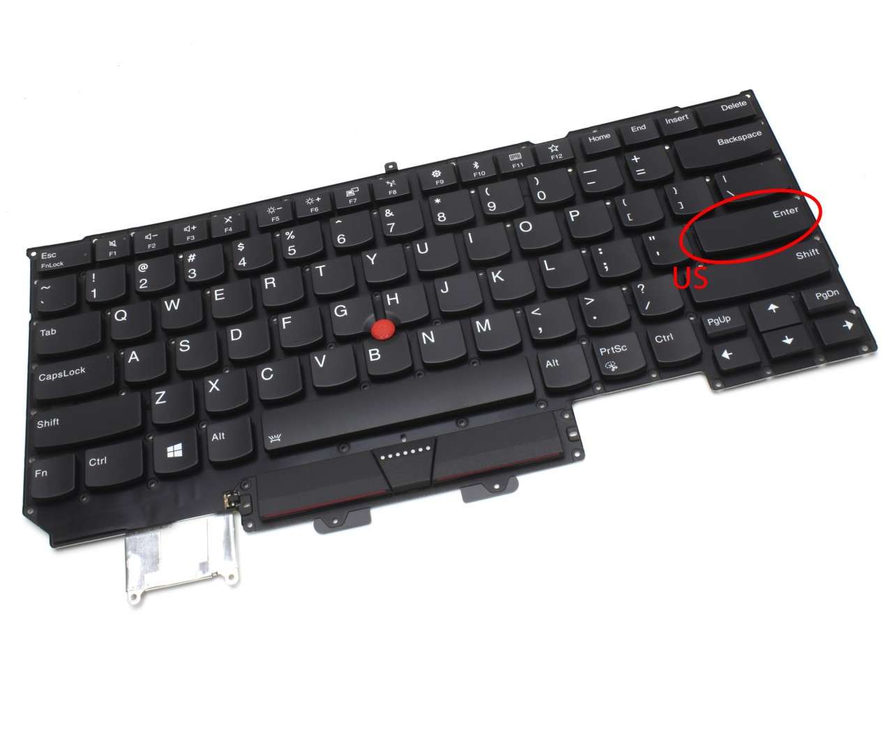 Tastatura Lenovo SN20M08031 iluminata layout US fara rama enter mic enter imagine noua tecomm.ro