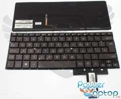 Tastatura Asus  9Z.N8JBU.601 maro iluminata. Keyboard Asus  9Z.N8JBU.601. Tastaturi laptop Asus  9Z.N8JBU.601. Tastatura notebook Asus  9Z.N8JBU.601