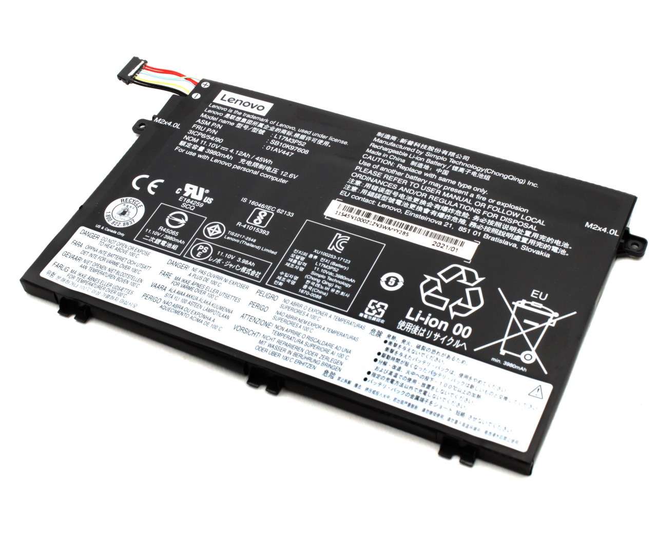 Baterie Lenovo ThinkPad E595 Originala 45Wh 45Wh