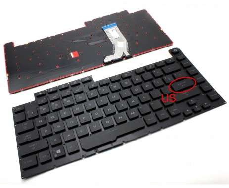 Tastatura Asus ROG STRIX G512LW iluminata. Keyboard Asus ROG STRIX G512LW. Tastaturi laptop Asus ROG STRIX G512LW. Tastatura notebook Asus ROG STRIX G512LW