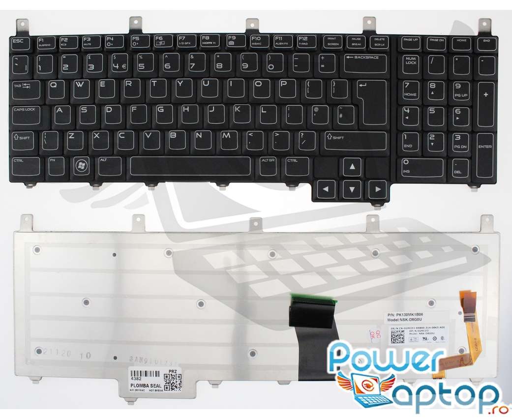 Tastatura Alienware M17X R2 iluminata backlit Alienware imagine noua reconect.ro