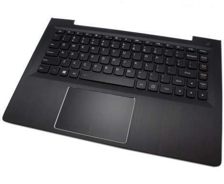 Tastatura Lenovo IdeaPad U31-70 Neagra cu Palmrest negru iluminata backlit. Keyboard Lenovo IdeaPad U31-70 Neagra cu Palmrest negru. Tastaturi laptop Lenovo IdeaPad U31-70 Neagra cu Palmrest negru. Tastatura notebook Lenovo IdeaPad U31-70 Neagra cu Palmrest negru