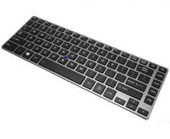Tastatura Toshiba Tecra Z40 Neagra iluminata backlit. Keyboard Toshiba Tecra Z40 Neagra. Tastaturi laptop Toshiba Tecra Z40 Neagra. Tastatura notebook Toshiba Tecra Z40 Neagra