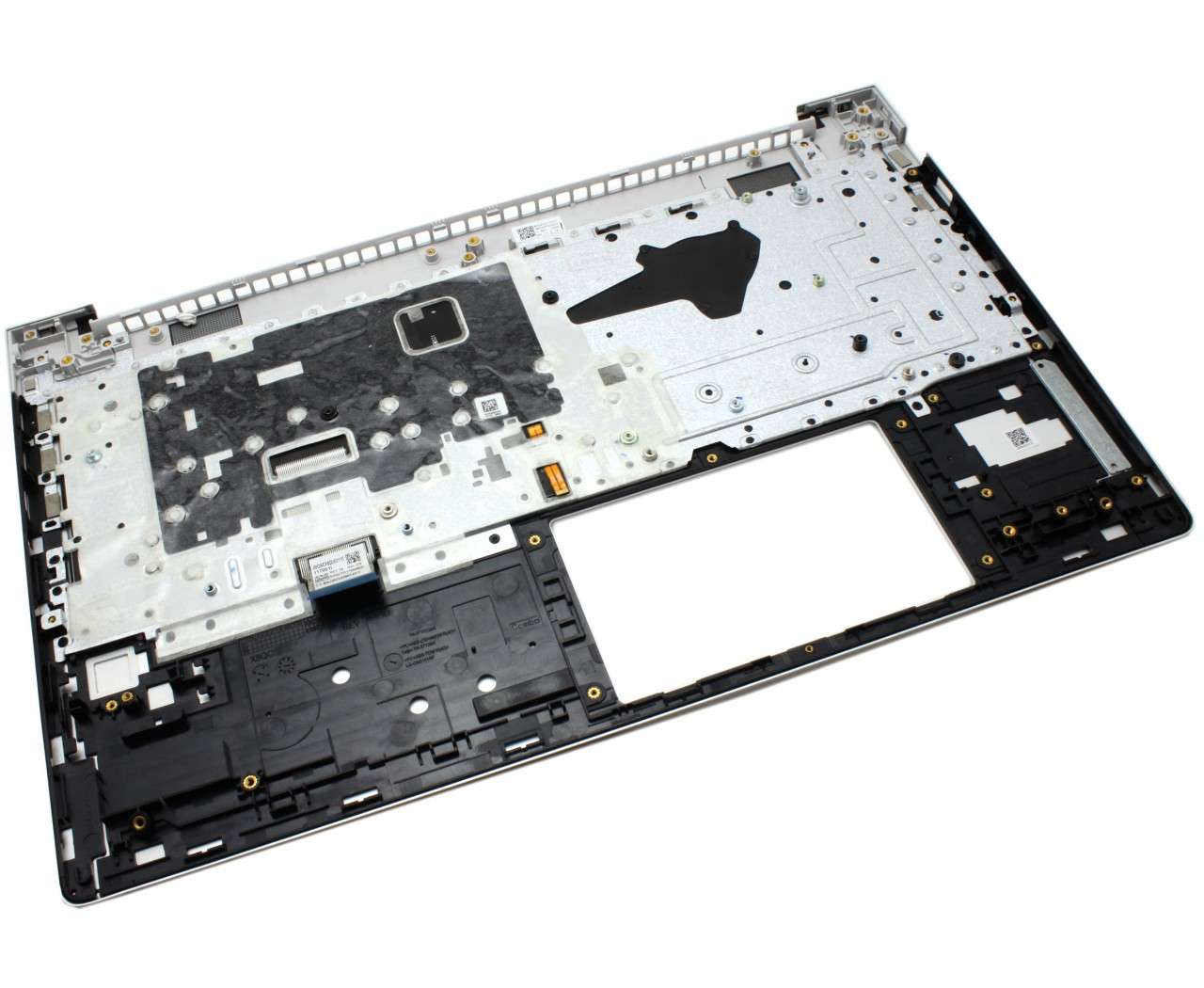 Tastatura HP ProBook 455 G8 Neagra cu Palmrest Argintiu si Orificiu Amprenta iluminata backlit (Neagra) imagine 2022