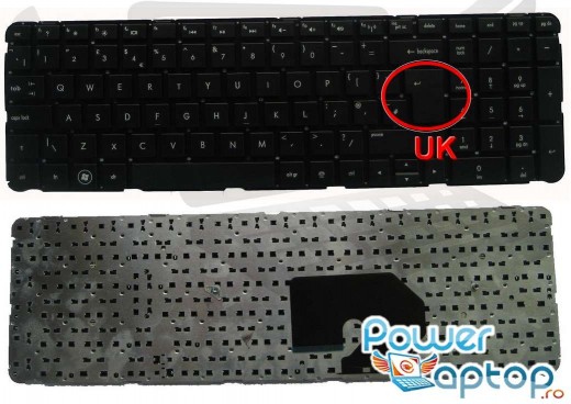 Tastatura HP  639396 031. Keyboard HP  639396 031. Tastaturi laptop HP  639396 031. Tastatura notebook HP  639396 031