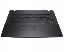Tastatura Asus  X751LB neagra cu Palmrest negru. Keyboard Asus  X751LB neagra cu Palmrest negru. Tastaturi laptop Asus  X751LB neagra cu Palmrest negru. Tastatura notebook Asus  X751LB neagra cu Palmrest negru