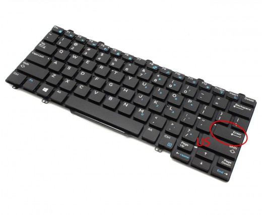 Tastatura Dell Latitude E5270 iluminata. Keyboard Dell Latitude E5270. Tastaturi laptop Dell Latitude E5270. Tastatura notebook Dell Latitude E5270