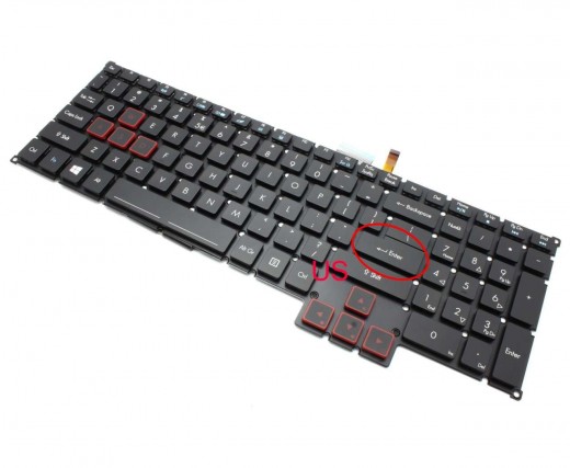 Tastatura Acer Predator G9-793 iluminata. Keyboard Acer Predator G9-793. Tastaturi laptop Acer Predator G9-793. Tastatura notebook Acer Predator G9-793