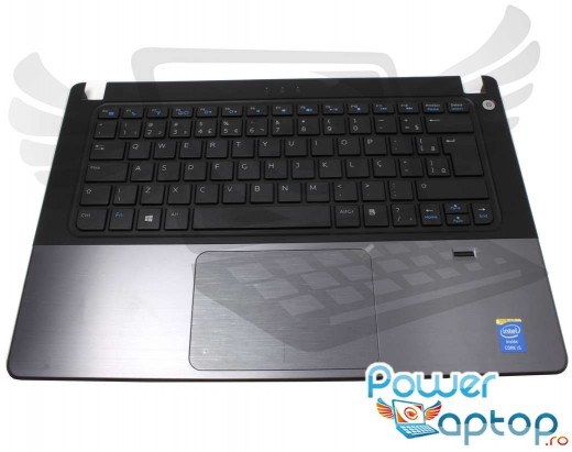 Tastatura Dell Vostro 5460d cu Palmrest gri si Touchpad. Keyboard Dell Vostro 5460d cu Palmrest gri si Touchpad. Tastaturi laptop Dell Vostro 5460d cu Palmrest gri si Touchpad. Tastatura notebook Dell Vostro 5460d cu Palmrest gri si Touchpad
