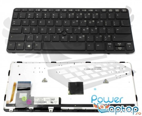 Tastatura HP EliteBook 820 G1 iluminata backlit. Keyboard HP EliteBook 820 G1 iluminata backlit. Tastaturi laptop HP EliteBook 820 G1 iluminata backlit. Tastatura notebook HP EliteBook 820 G1 iluminata backlit