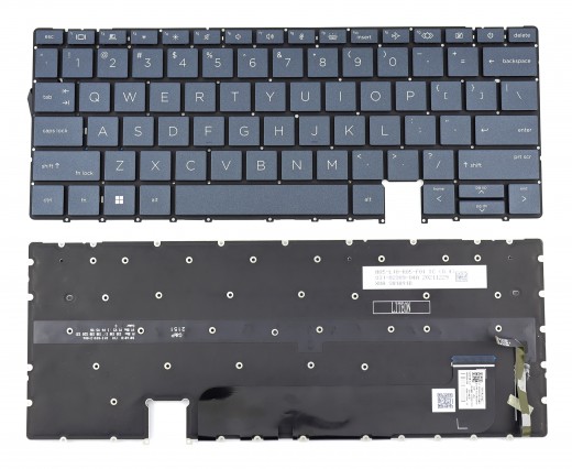 Tastatura HP 2H-BDRUSI64311 Albastra cu Orificiu pentru Amprenta iluminata. Keyboard HP 2H-BDRUSI64311. Tastaturi laptop HP 2H-BDRUSI64311. Tastatura notebook HP 2H-BDRUSI64311