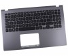 Tastatura Asus VivoBook 15 X509JA Neagra cu Palmrest Gri iluminata backlit. Keyboard Asus VivoBook 15 X509JA Neagra cu Palmrest Gri. Tastaturi laptop Asus VivoBook 15 X509JA Neagra cu Palmrest Gri. Tastatura notebook Asus VivoBook 15 X509JA Neagra cu Palmrest Gri